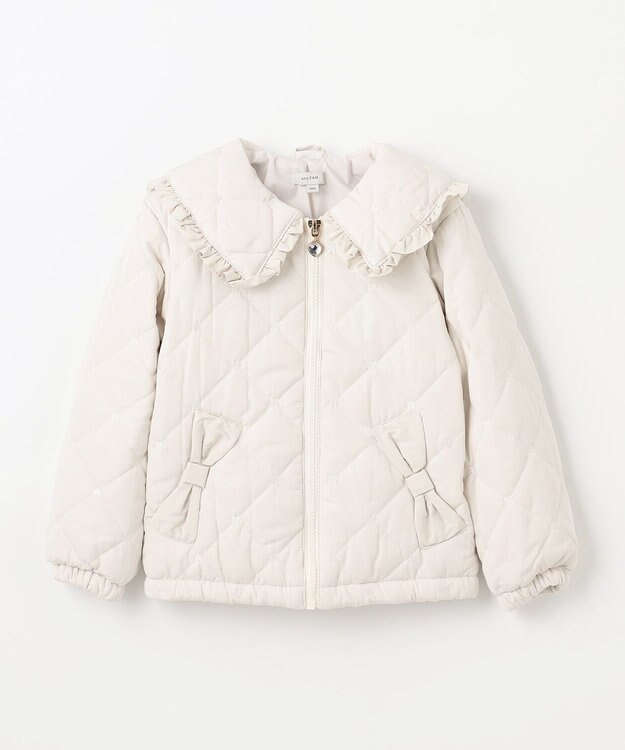 ANY KIDS ハートキルティングブルゾン ピンク