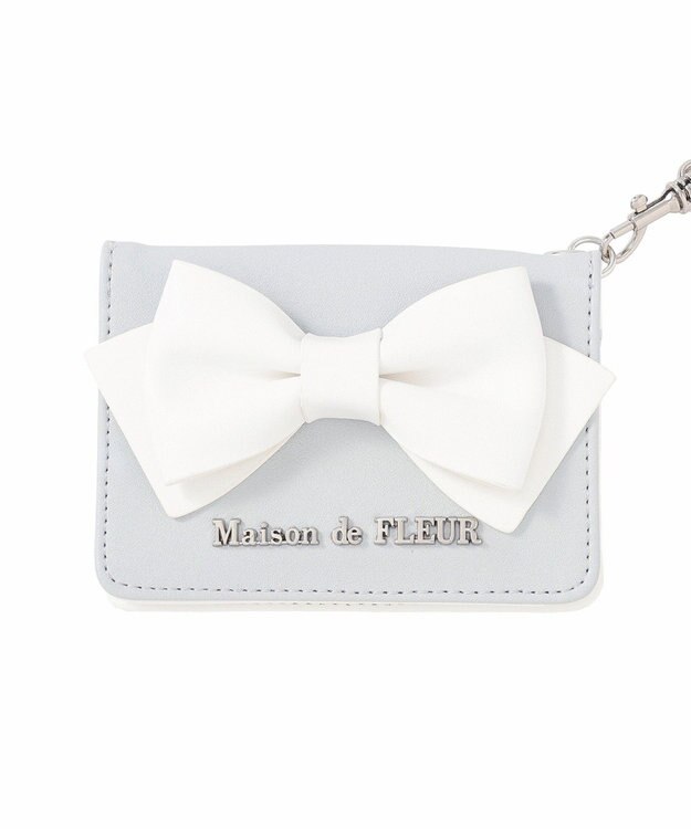 Maison de FLEUR マリンリボンパスケース Light Blue