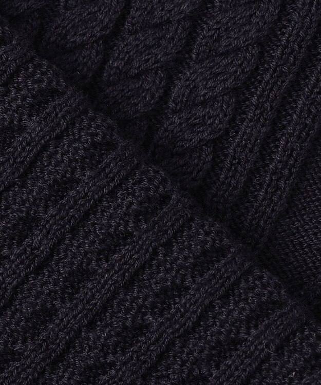 23区GOLF 【MEN】【キングサイズ】コットンブレンド ニットベスト ネイビー系