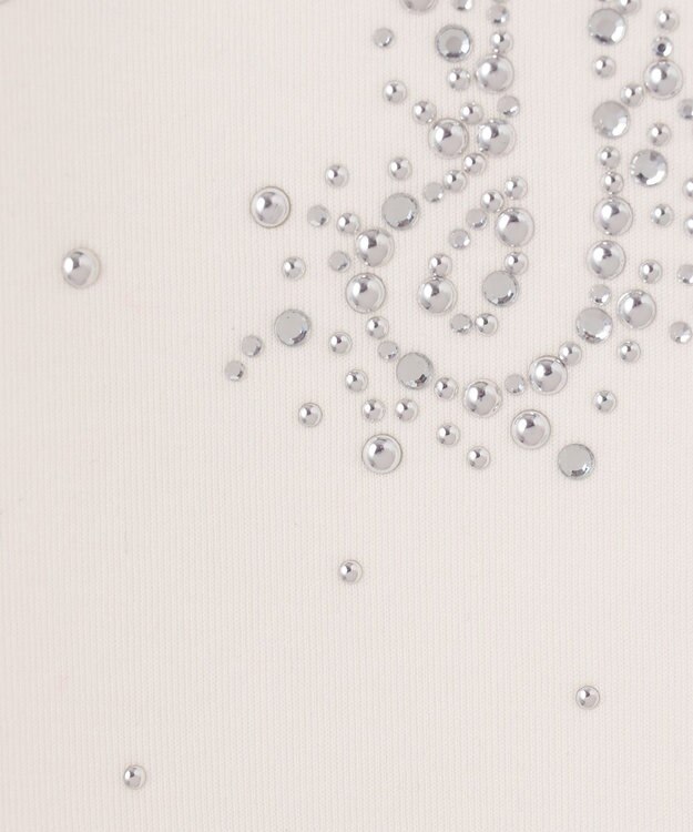 GRACE CONTINENTAL ロゴカットトップ ホワイト