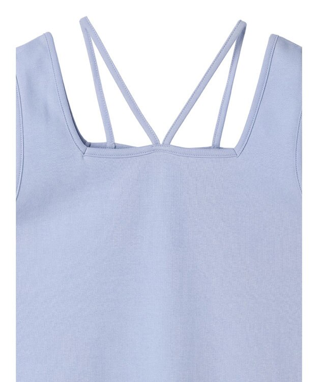 CRAFT STANDARD BOUTIQUE 前後2WAYスクエアデザインタンクトップ Sax