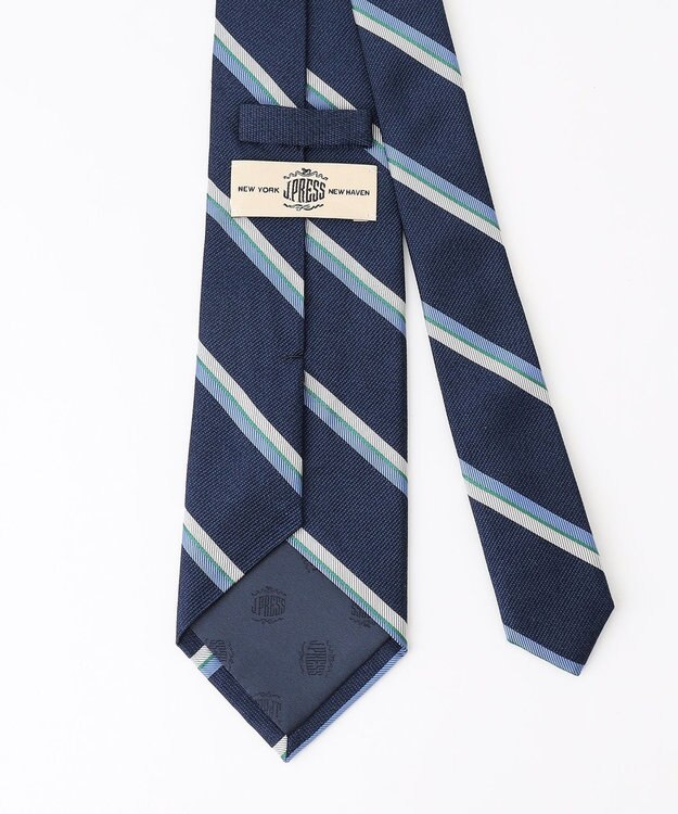 J.PRESS MEN 【STRUCTURE MIX COLLECTION】レジメンタル ネクタイ ネイビー系1