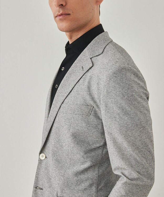 GOTAIRIKU 2年連続売上NO1【吸水速乾/ウォッシャブル/ストレッチ】ノルマンディーリネン カーディガンジャケット(25年モデル) ライトグレー