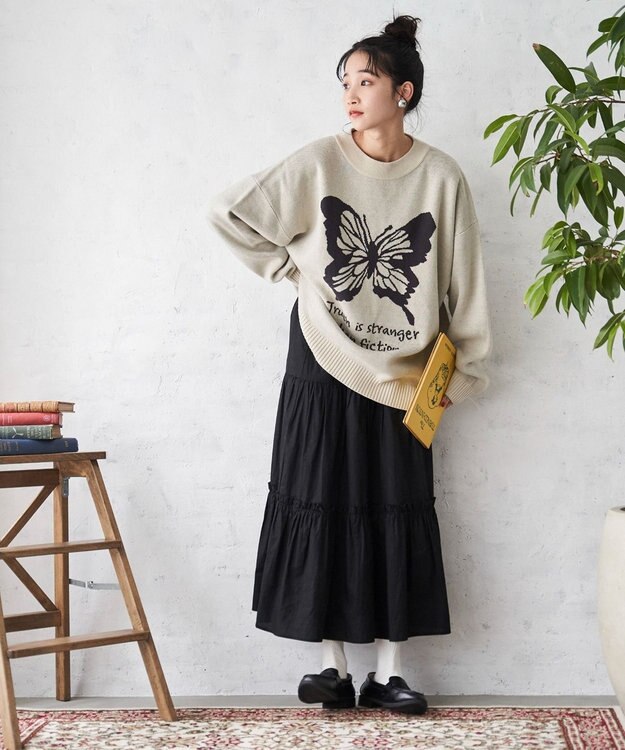 WEGO オーバーフィットジャガードプルオーバー 柄7