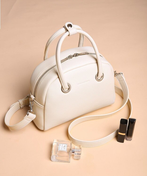 style code 【MERCURYDUO/マーキュリーデュオ】メタルアイレット　ミニボストン アイボリー