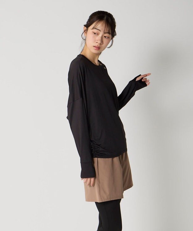 OP／FILA 【FILA】ドルマンスリーブロングTシャツ付き４点セット水着 ブラック
