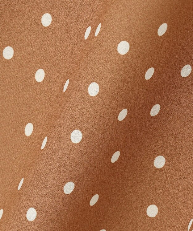 BEIGE， 【S-size】VIGNON / ドットスカート Camel ×Ecru