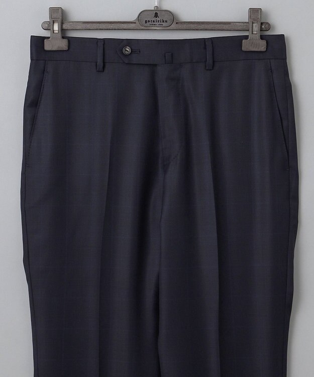 GOTAIRIKU 【Loro Piana Fabric】365 通年スーツ(ネイビー×格子) ネイビー系4