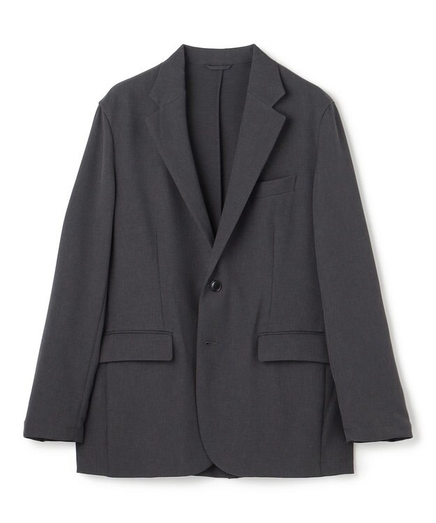 UNFILO MENS 【OCEANS 雑誌・web・YouTube 掲載】WOOL TOUCH 機能美ジャケット【東レ開発のウール見え高機能素材】 チャコール