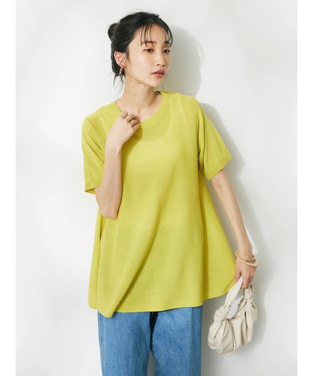 CRAFT STANDARD BOUTIQUE 【洗える】フレアプルオーバー Yellow