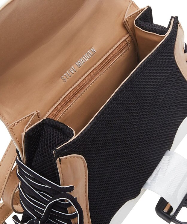 STEVE MADDEN BDIEGO スニーカーディテールミニバッグ タン