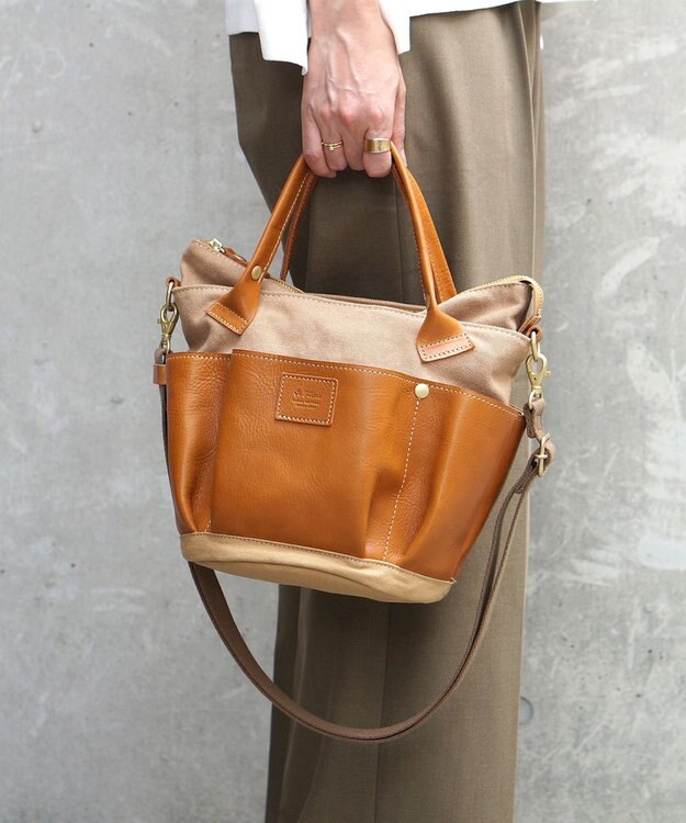 FOLNA RD レザー2WAYガーデンバッグ キャメル