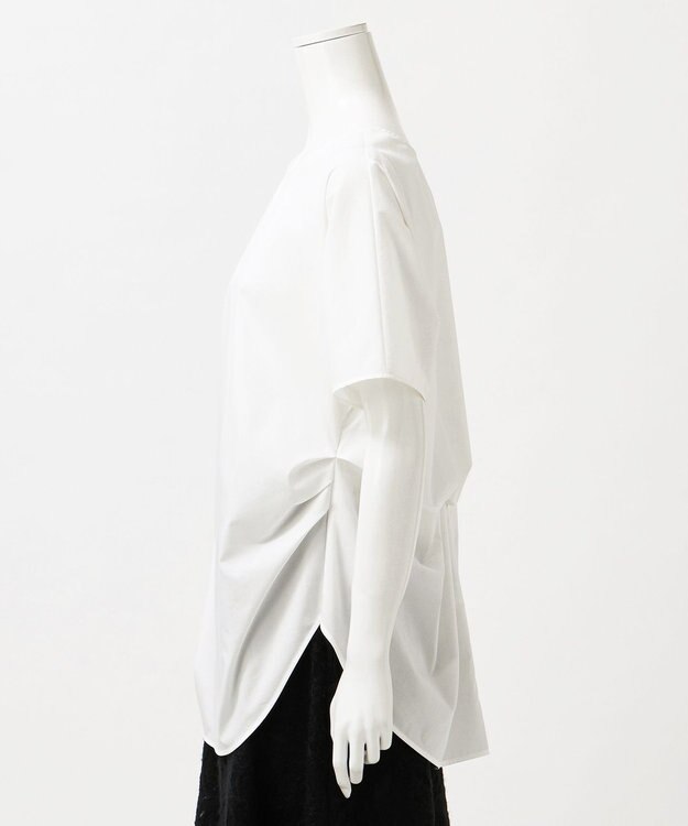 23区 S 【GOLD LABEL】ライトタフタ マルチブラウス ホワイト系