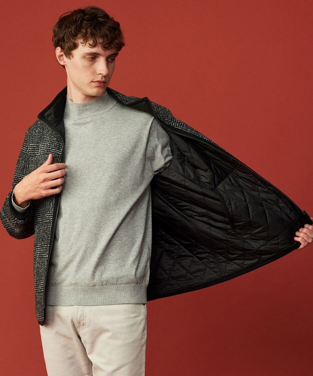 JOSEPH ABBOUD 【洗える/チクチクしない/3シーズン対応】SNOWY モックネック セーター ライトグレー系