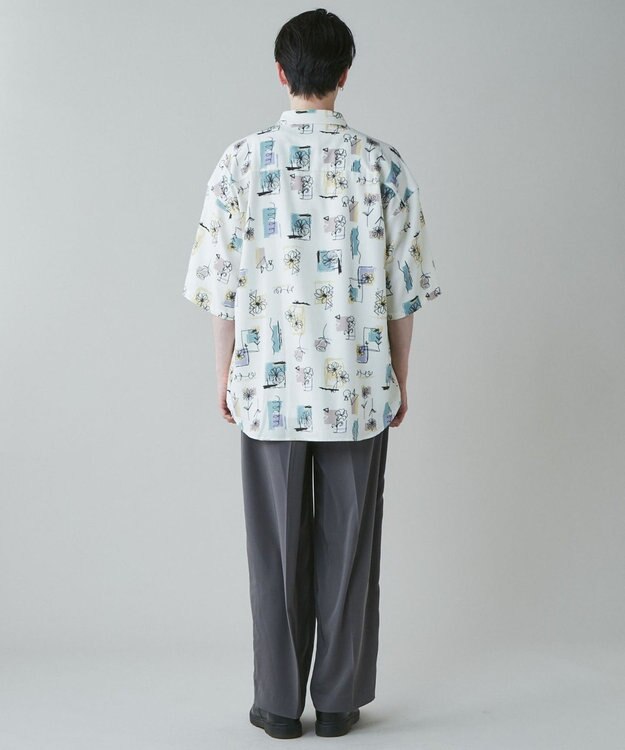 WEGO トロミ　ベルト付きワイドスラックス ダークグレー