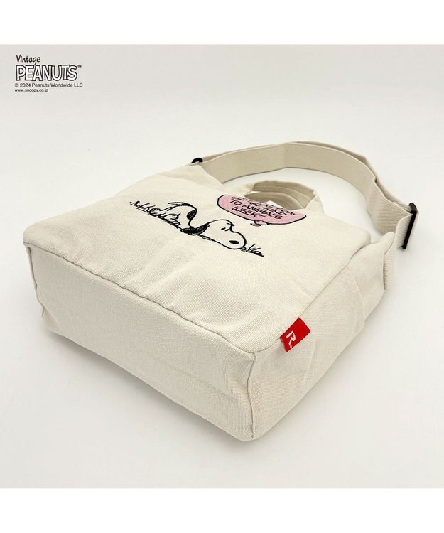 ROOTOTE 8386【スヌーピー】IP.ミディアム.2way.ピーナッツ-9L 01：アイボリー