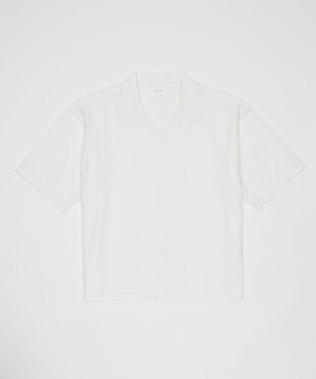 WEGO 【ユニセックス着用ITEM/SMLサイズ展開】 TRオープンカラーシャツ（SS） ホワイト