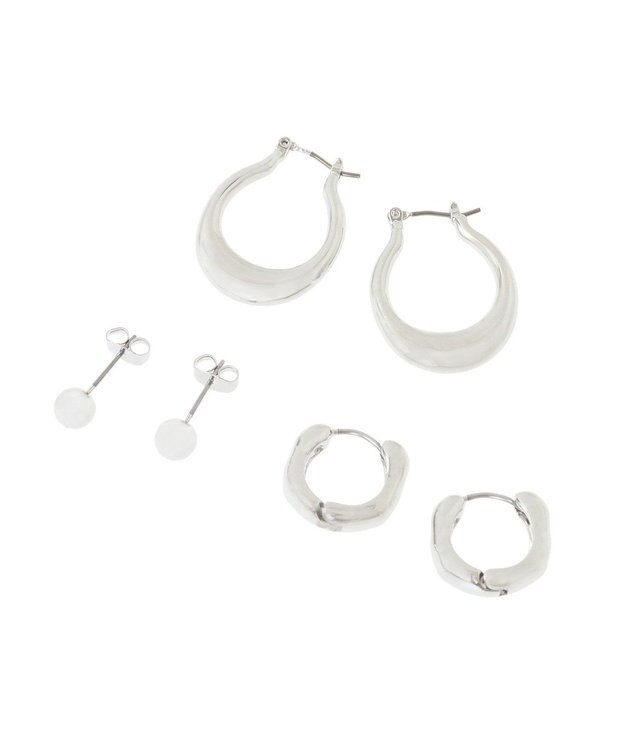 AMERICAN HOLIC ３ＳＥＴ　メタルピアス Silver