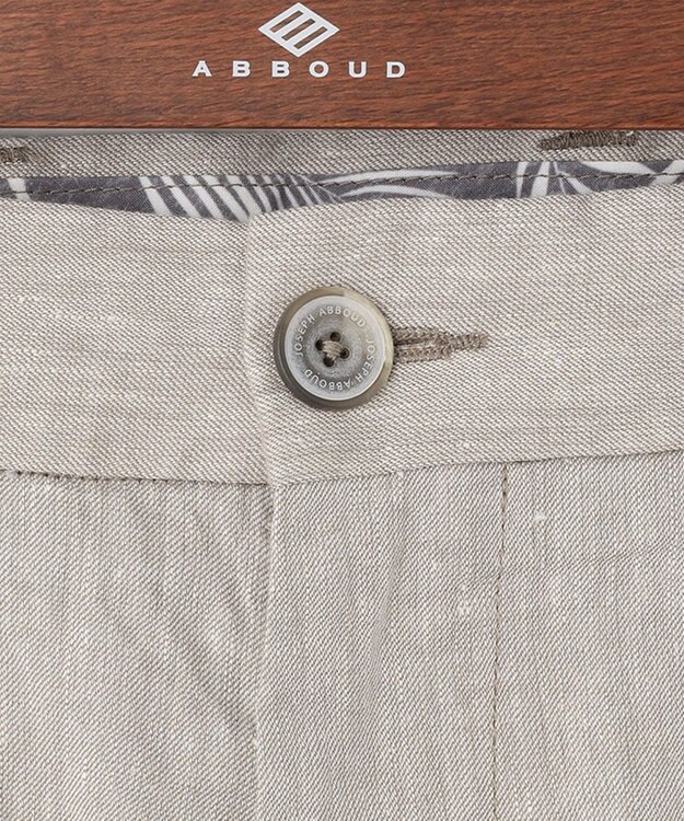 JOSEPH ABBOUD 【キングサイズ】リヨセルリネンシャンブレー パンツ ベージュ系