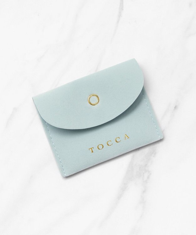 TOCCA 【WEB限定】FRILL DIAMOND PIERCED EARRINGS K10 ダイヤモンド ピアス イエローゴールド系