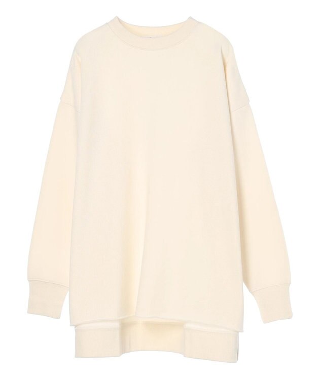 CRAFT STANDARD BOUTIQUE 裏起毛クルーネックチュニック Ivory