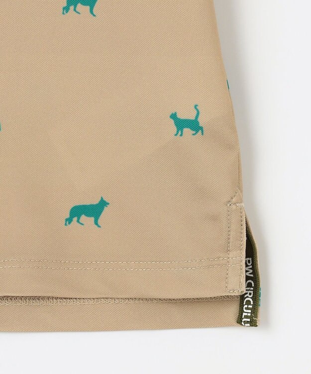 PW CIRCULUS 【WOMEN】【ストレッチ / UVケア】アニマルプリント カノコ ポロシャツ ゴルフウェア レディース ベージュ系5