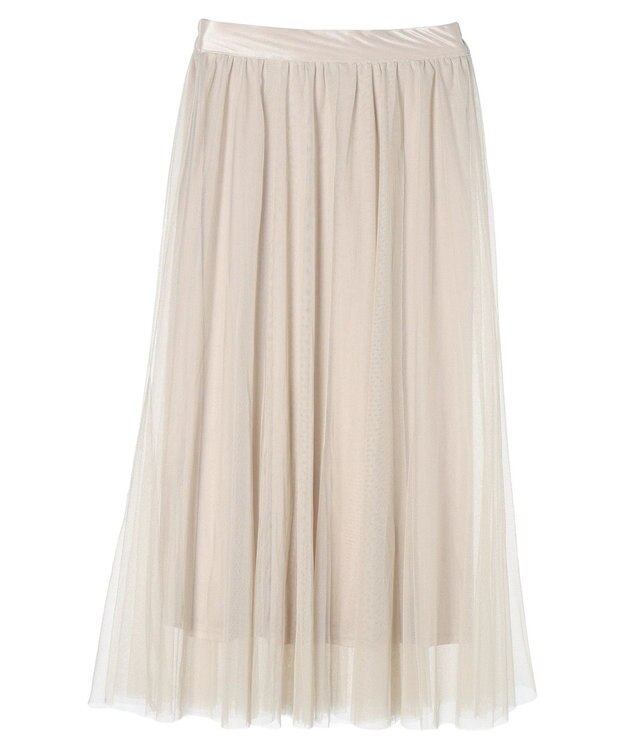 earth music&ecology チュールスカート Beige