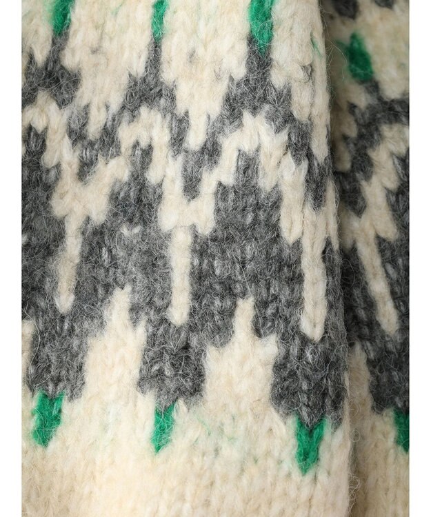 AMERICAN HOLIC フェアアイル柄ニットプルオーバー Ivory