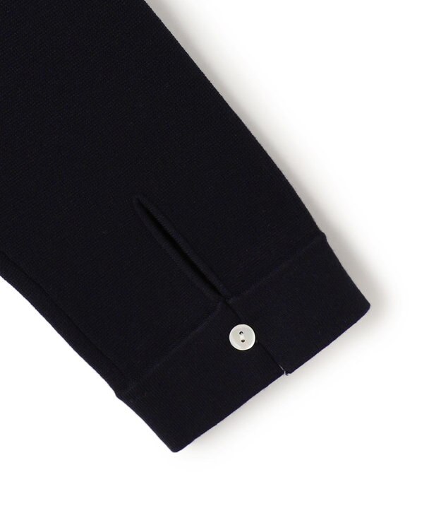 23区 S 【洗える/吊り干しOK】ヴィスコースストレッチ レース襟 ワンピース ネイビー系