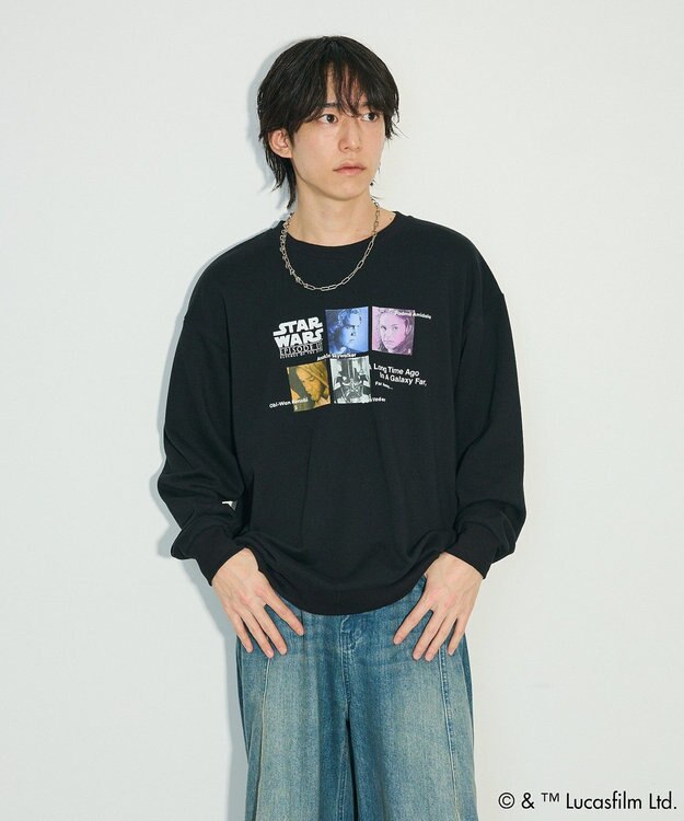 Green Parks ＳＴＡＲ　ＷＡＲＳ／プリントスウェット Black