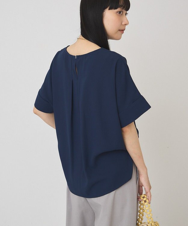 AMERICAN HOLIC 【予約】【WEB限定】イージーケア+接触冷感バックタック半袖プルオーバー Navy