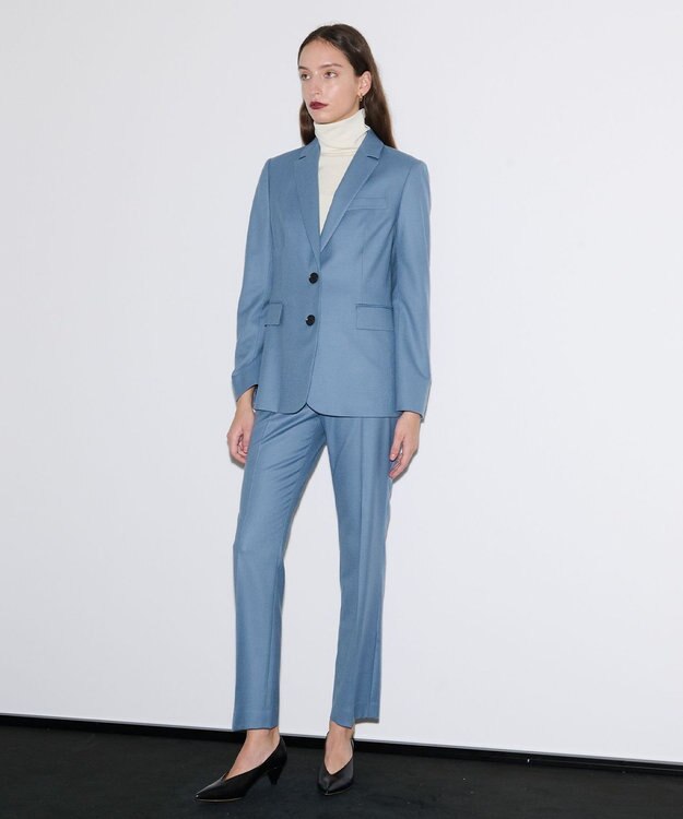 JOSEPH エアリーフランネル　ジャケット Cloudy Blue