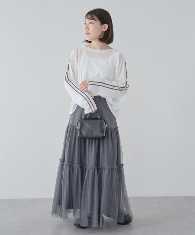 Green Parks シアークロップドプルオーバー White