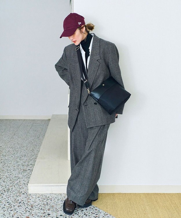 TOPKAPI 【Breath TOPKAPI】RIPPLE リプル ナイロン コンビ ベルト デザイン ショルダー バッグ ブラック