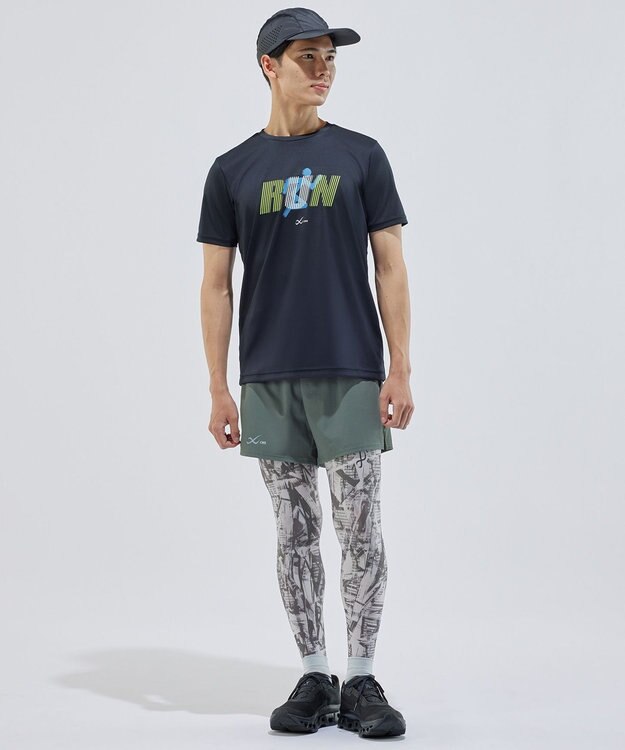 CW-X 【UNISEX】 CW-X ボトムス ランニングパンツ 2分丈 はっ水(本体) UVカット率90%以上(本体) ユニセックス DHR335 /ワコール オリーブ