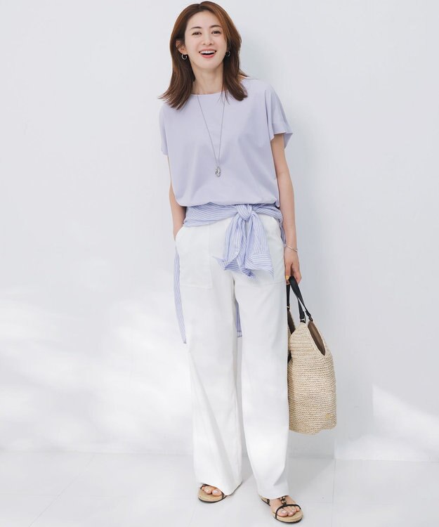 23区 VIOLAd'ORO ラフィア トートバッグ ブラック系