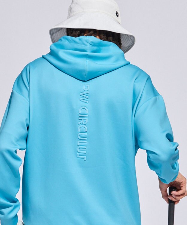 PW CIRCULUS 【MEN】リラクシングジャージーフーディ ゴルフ スカイブルー系