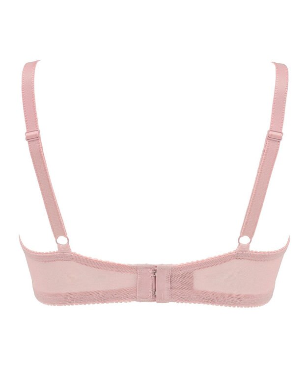 BRADELIS New York 【BRADELIS New York / 育乳補整ブラ・STEP2 寄せる】ナオミステップ2ブラ24S1 脇高設計でしっかり寄せ上げ ローズピンク