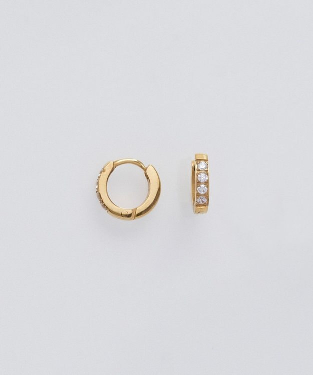 Phoebe 【数量限定】クロスネックレス&ビジューフートピアスセット/BOX&ショッパー付き ゴールド