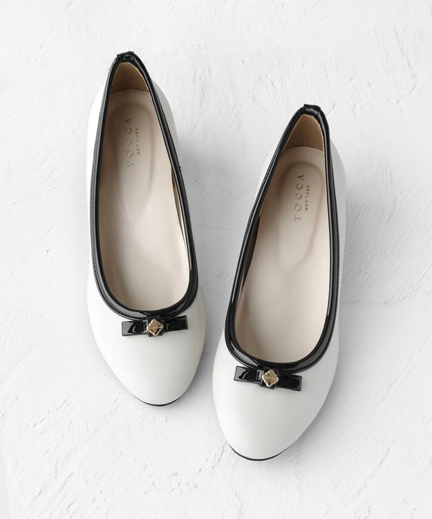 TOCCA 【晴雨兼用】POINT OF CLOVER RAINPUMPS レインパンプス アイボリー系