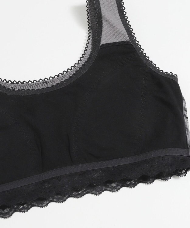 WEGO 【ハーフトップ＆ショーツセット】Liliane　Ciel　リボンドット グレー