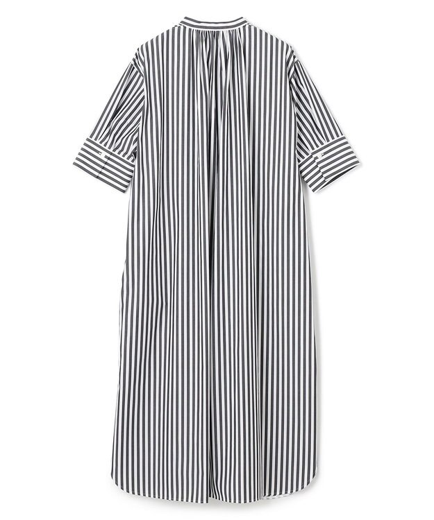 BEIGE， PERSIMMON / シャツワンピース Black Stripe