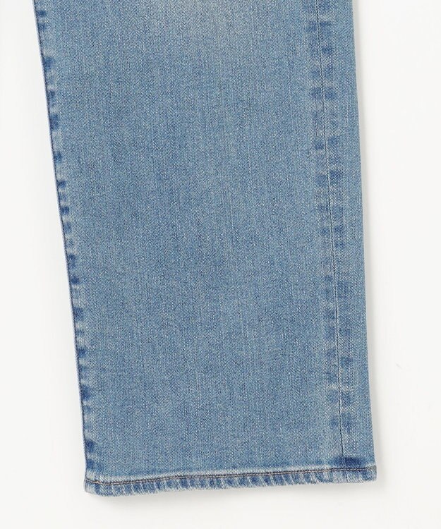 J.PRESS LADIES S 【洗える】BASIC STRETCH DENIM ボーイフィット パンツ ダルブルー系
