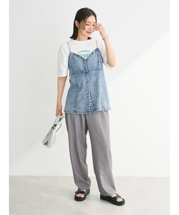 Green Parks ・ＥＬＥＮＣＡＲＥ　ＤＵＥ　デニムロングキャミ Light Indigo