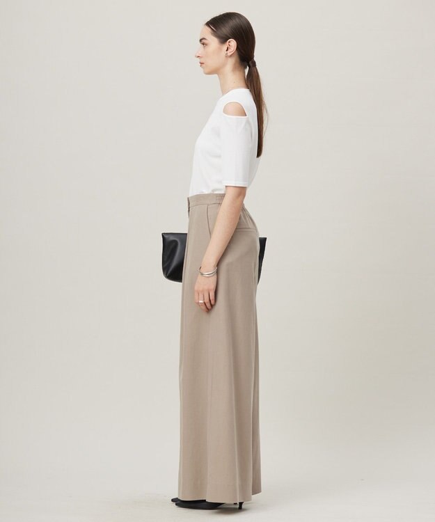 ICB 【接触冷感・UVカット・洗える】 VIS/NYハイゲージ デザインプルオーバー オフホワイト系