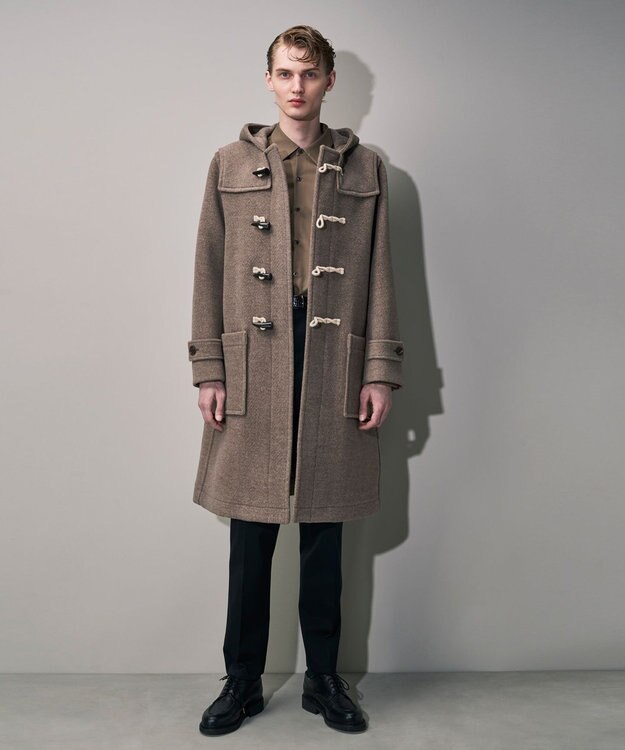 JOSEPH HOMME 【HIGH GRADE LINE】ウールトリプルパイル　ダッフルコート ベージュ系