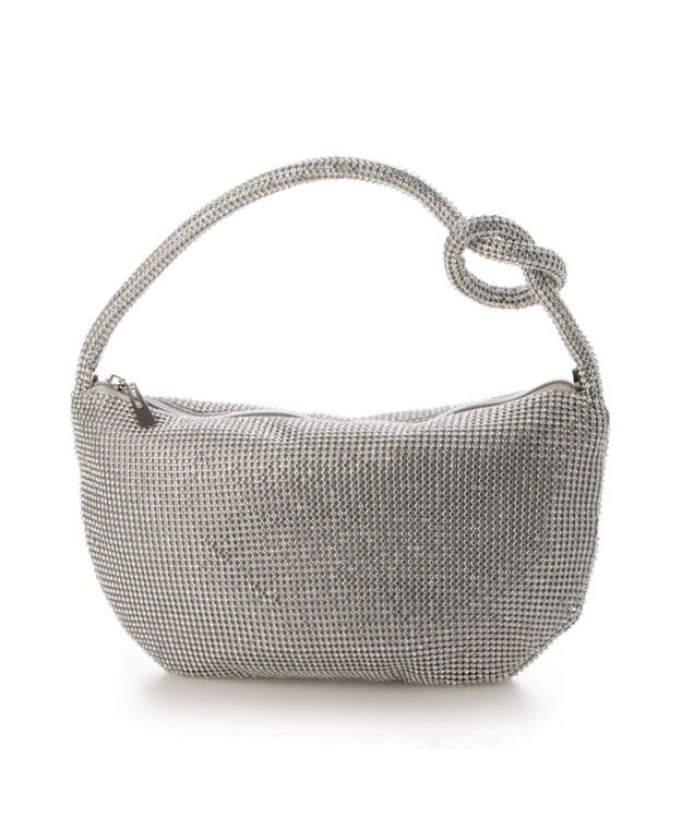 UNBILLION カシュカシュ cachecache / ラインストーン三日月ショルダー シルバー