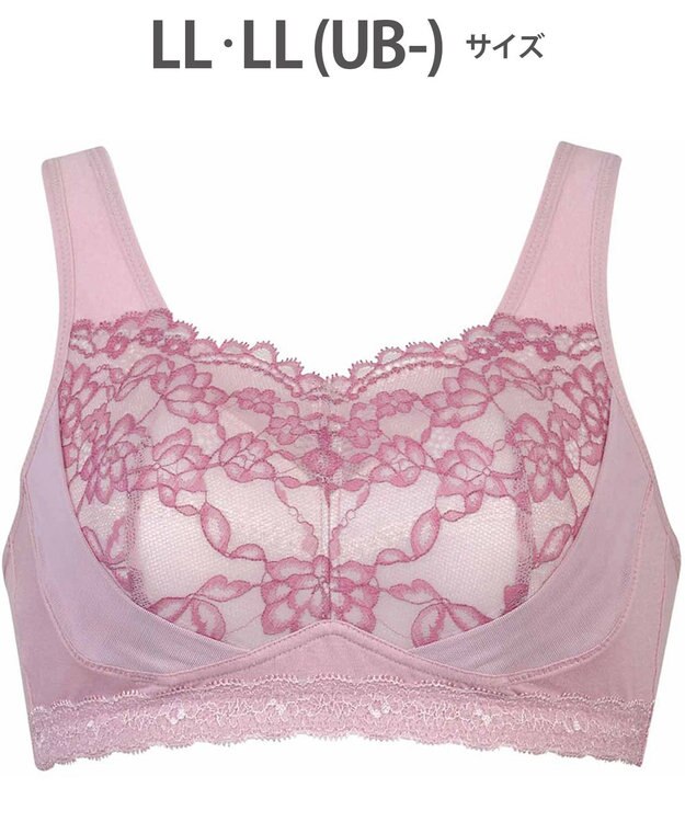 WACOAL 【ナイトアップブラ】 動画クリエイター nanakoななこさんコラボカラー登場 ナイトブラ 綿混(本体) 就寝時用 3Lまで対応 大きいサイズ ノンワイヤー レディース BRA166 /ワコール ストロベリー