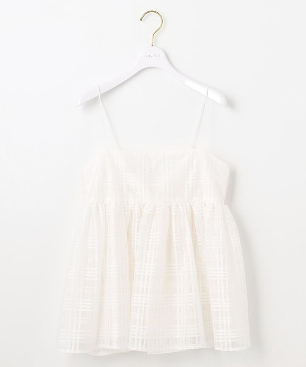 ANY SIS 【洗える】ラッセルレース キャミソール オフ