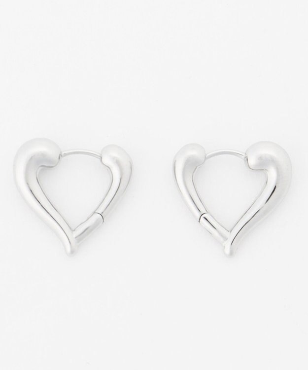 ANY 【WEB限定】ハートリングピアス(両耳用) シルバー